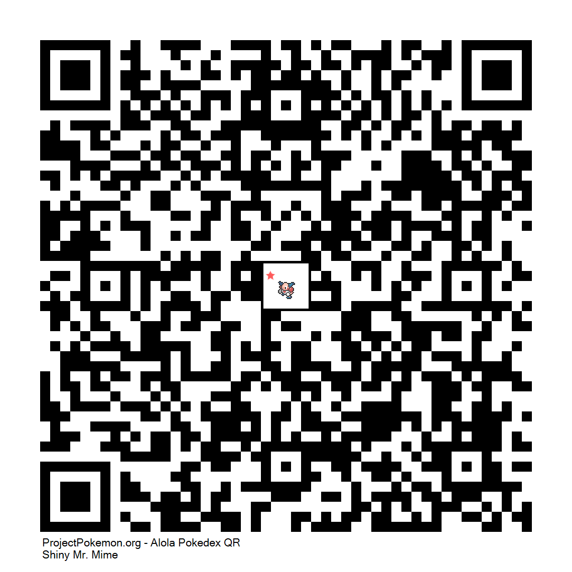 Cdigo QR de Mr. Mime variocolor